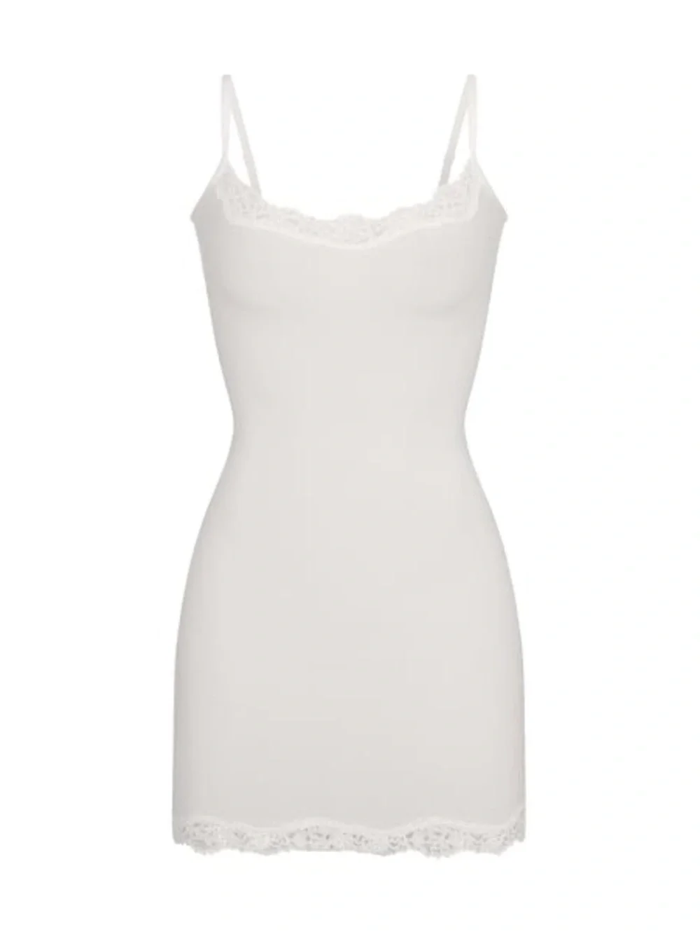 skims white lace dress Fits Everybody Lace Long Slip Dress (Women)